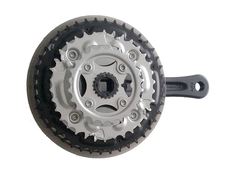 Kliky Sunrace M51, 152mm 42-34-24 zubů, dětské černé