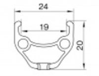 Ráfek Remerx TopDisc 622x18, 1 nýt, 32 děr, černý