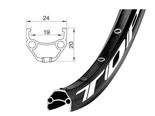 Kolo napletené 28" - Remerx Topdisc/Shimano MT410, 12 kazeta, zadní