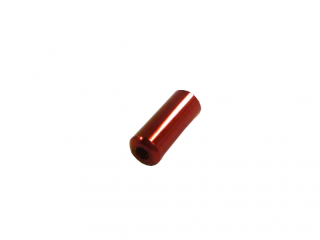 Koncovka řadícího bowdenu kovová červená, 4mm