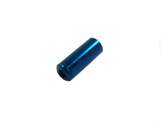 Koncovka řadícího bowdenu kovová modrá, 4mm