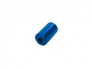 Koncovka brzdového bowdenu kovová modrá, 5mm