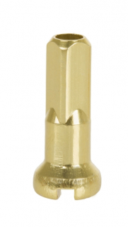 Nipl 2x14mm Spoke Al anodizovaný, zlatý