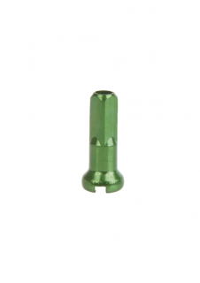 Nipl 2x14mm Spoke Al anodizovaný, zelený