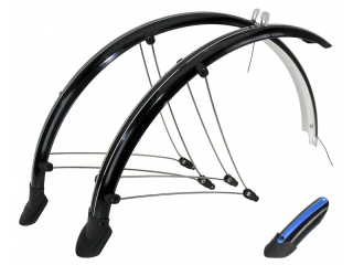 Blatníky M-Wave 28"/45mm, černo-modré