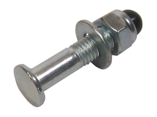 Šroub podsedlový + matice M8x35, stříbrný