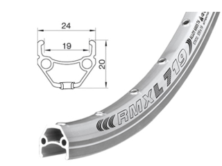 Ráfek Remerx Dragon Line 559x19, 1 nýt, 32 děr, stříbrný