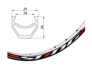 Ráfek Remerx Sting 584x18, 1 nýt, 32 děr, bílý