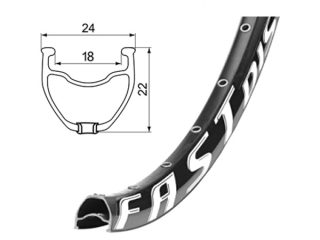 Ráfek Remerx Fastdisc 622x18, 1 nýt, 36 děr, černý