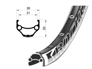 Ráfek Remerx Rocky 559x21, 1 nýt, 32 děr, černý
