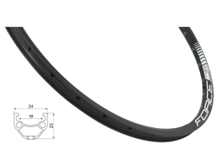 Ráfek Force Basic Disc 622x19, 1 nýt, 36 děr, černý