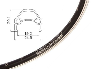 Ráfek Rodi Skorpion 559x19, 1 nýt, 32 děr, černý