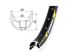 Ráfek Remerx Jumbo 559x23, 2 nýt, 32 děr, černý