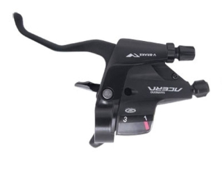 Řadící + brzdové páky MTB Shimano Acera M390, levá - 3 polohy, černá