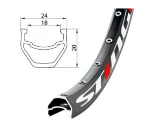 Kolo napletené 28" - Remerx Sting/Centerlock XT-M8000 černé, přední