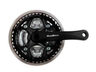 Kliky Sunrace M51, 152mm 42-34-24 zubů, dětské černé