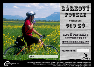 Dárkový poukaz v hodnotě 500 Kč
