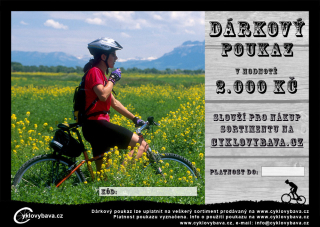 Dárkový poukaz v hodnotě 2000 Kč