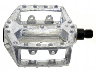 Pedály BMX úzké 1/2"Al, stříbrné