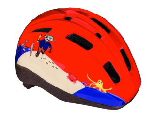 Dětská přilba BBB MiniPirate, červená, velikost S 46–52cm